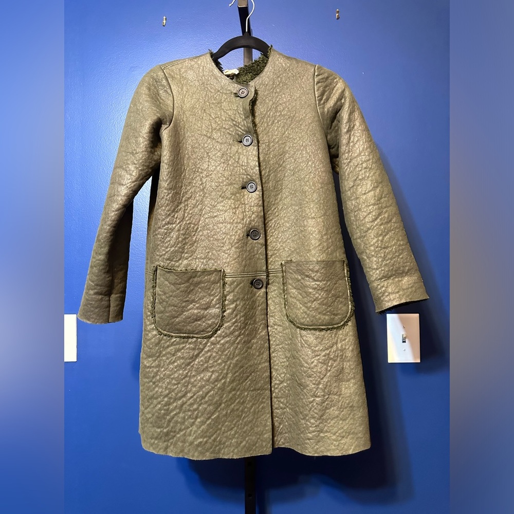 Caffè d’Orzo Olive Kids Teddy Jacket Girls sz12